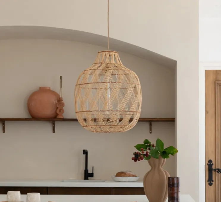 Suspension, Mendoza L, naturel, Ø40cm, H53cm - Good&Mojo