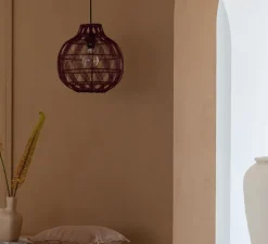 Suspension, Mendoza S, burgundy, Ø35cm, H33cm - Good&Mojo