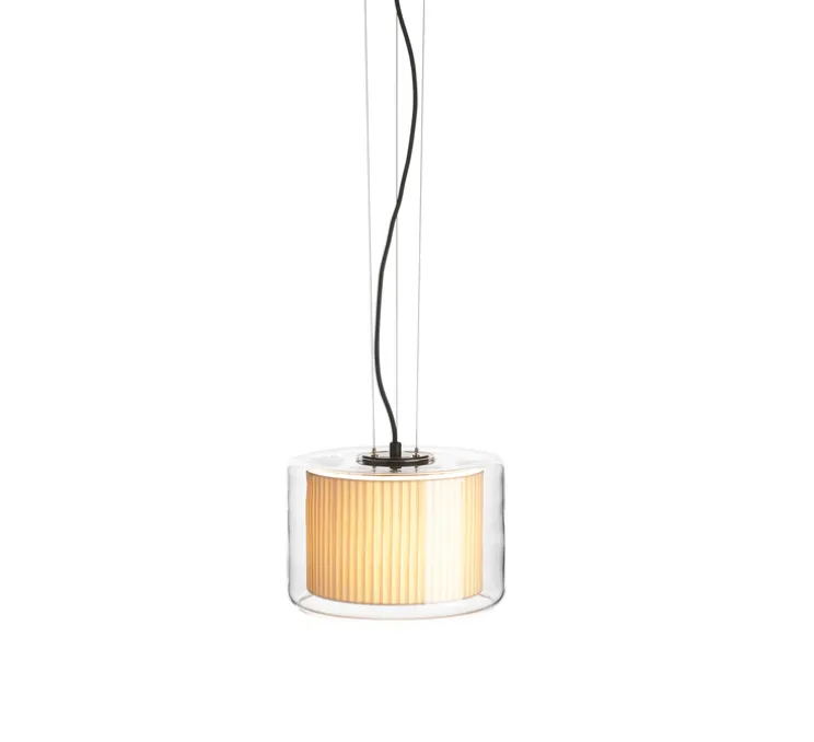 Suspension, Mercer, naturel coton plissé, Ø44cm, H29cm - Marset