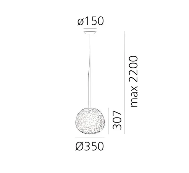 Suspension, Meteorite 35, blanc, Ø35cm, H30,7cm - Artemide