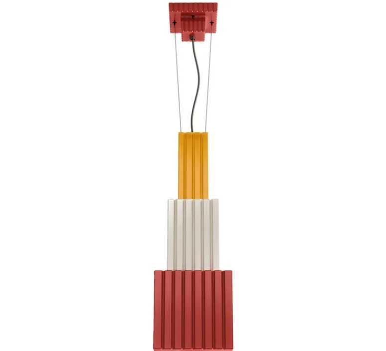 Suspension*Ferroluce Suspension, Metra C2830, , L22cm, H66cm - rouge, blanc, jaune