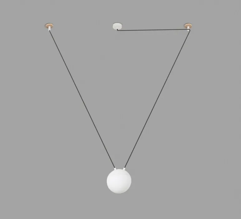 Suspension*Faro Suspension, Mine glass space, , Ø18,5cm, H10cm - blanc