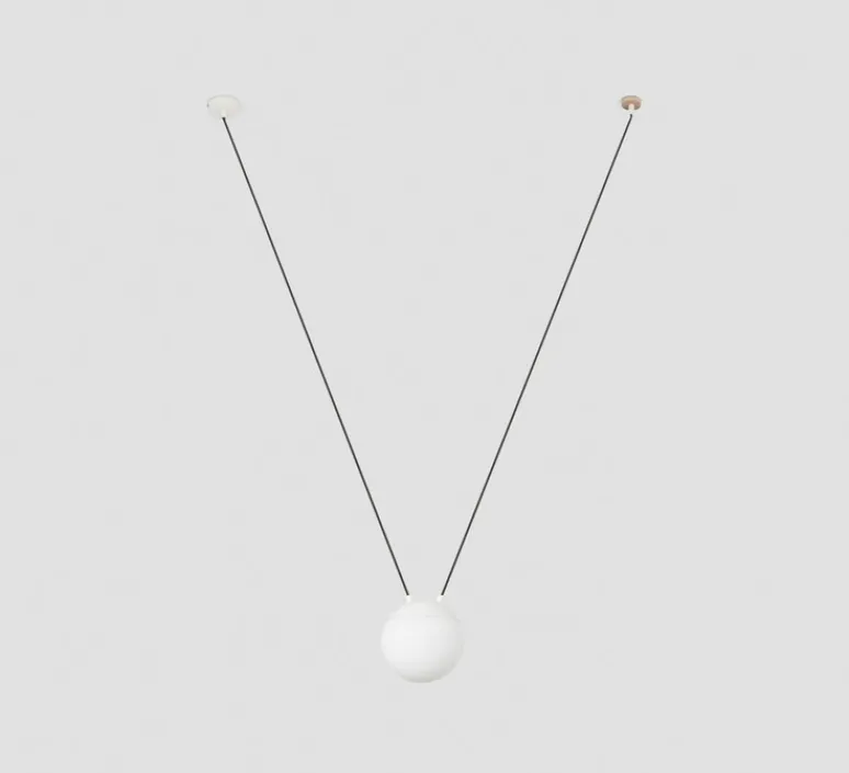 Suspension*Faro Suspension, Mine glass space, , Ø18,5cm, H10cm - blanc