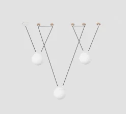 Suspension*Faro Suspension, Mine Space 3L, , LED, Ø18,5cm, H18,5cm - blanc