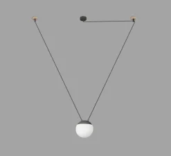 Suspension*Faro Suspension, Mine Space 1L, , LED, Ø18,5cm, H18,5cm - gris