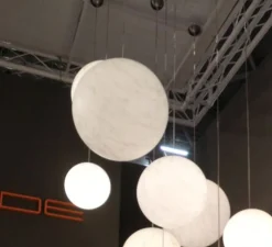 Suspension*Slide Suspension, Mineral, , Ø30cm - blanc, gris