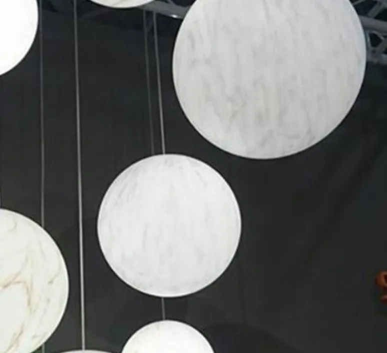 Suspension*Slide Suspension, Mineral, , Ø30cm - blanc, gris