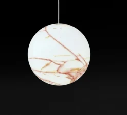 Suspension, Mineral, blanc, rouge, Ø50cm - Slide