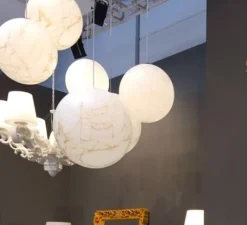 Suspension*Slide Suspension, Mineral, , Ø30cm - blanc, rouge