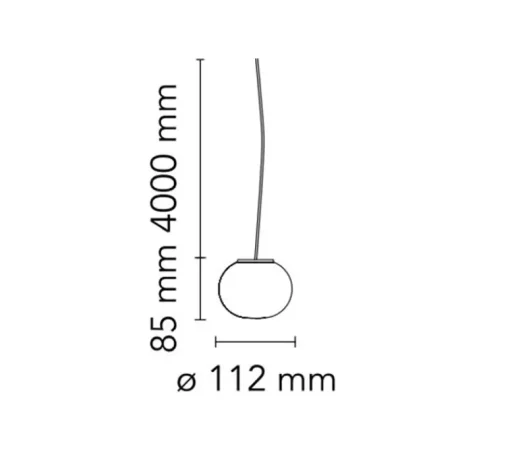 Suspension*Flos Suspension, Mini Glo-Ball S, , Ø11,2cm, H8,5cm - blanc