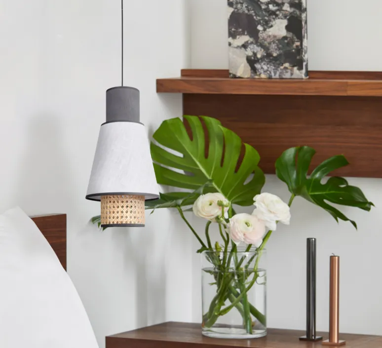 Suspension*Market Set Suspension, Mini Singapour XS, , blanc, Ø22cm, H36cm - anthracite