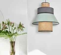 Suspension*Market Set Suspension, Mini Singapour GM, , amande, Ø30cm, H32cm - anthracite