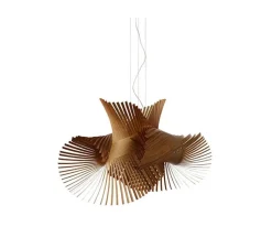 Suspension*LZF Suspension, Minimikado S, , LED, H50cm, L70cm - bois de cerisier naturel