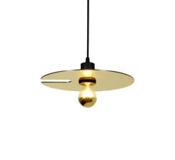 Suspension, Mirro suspended 1.0, noir mat, or, Ø30cm, H8,8cm - Wever&Ducré