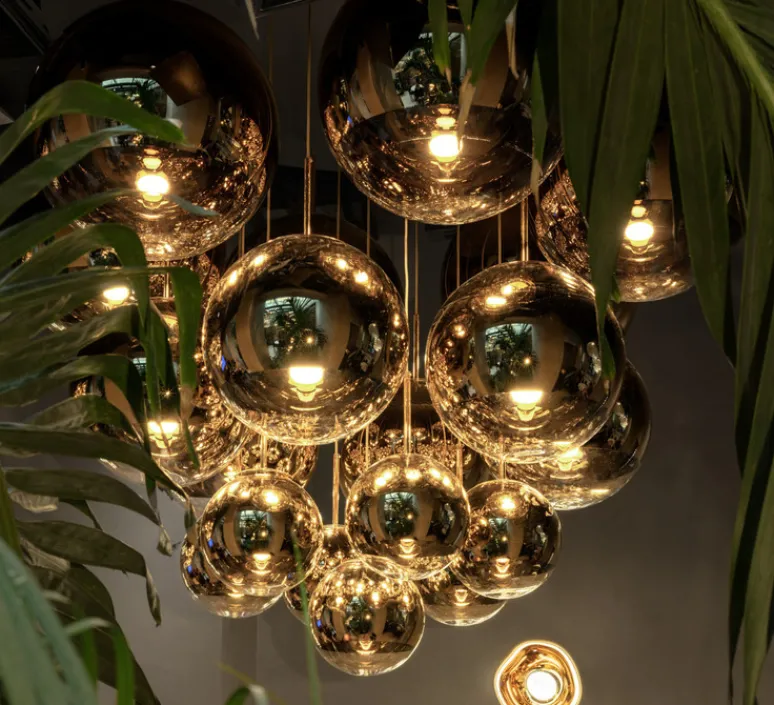 Suspension*Tom Dixon Suspension, Mirr Ball 40, , LED, dim, 3000K, 800 lm, Ø40cm, H40cm - or