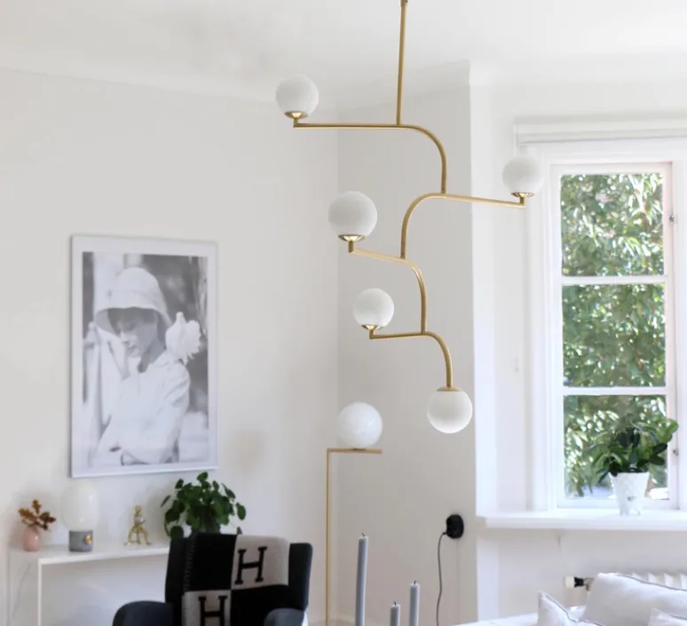 Suspension*Pholc Suspension, Mobil 100, , Ø70cm, H100cm - laiton