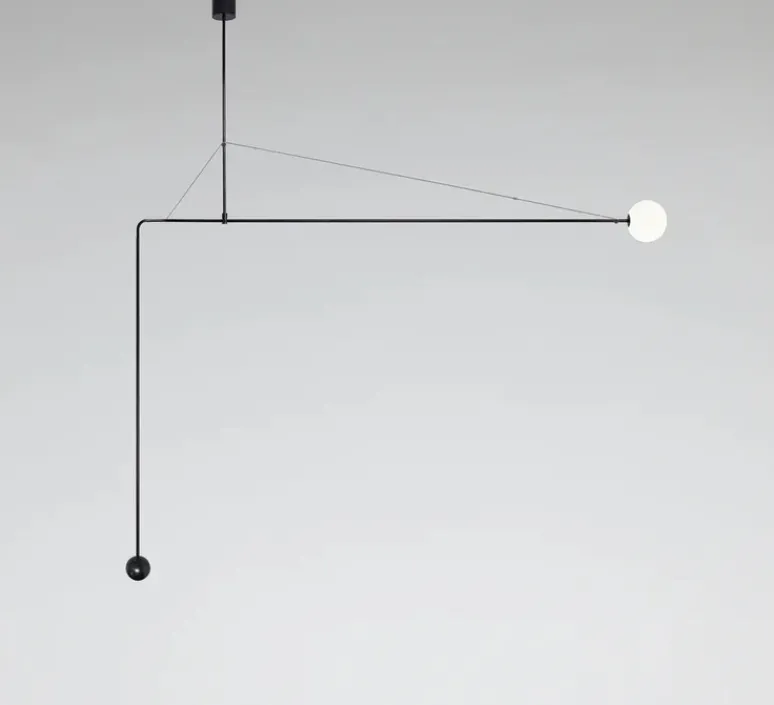 Lampe|Suspension*Anastassiades Studio Suspension, Mobile Chandelier 4, , LED, dim, 2700K, 800 lm, L202,5cm, H132,7cm - noir