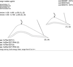 Suspension, MOBY DICK, beige, L90cm, H30cm - Karman