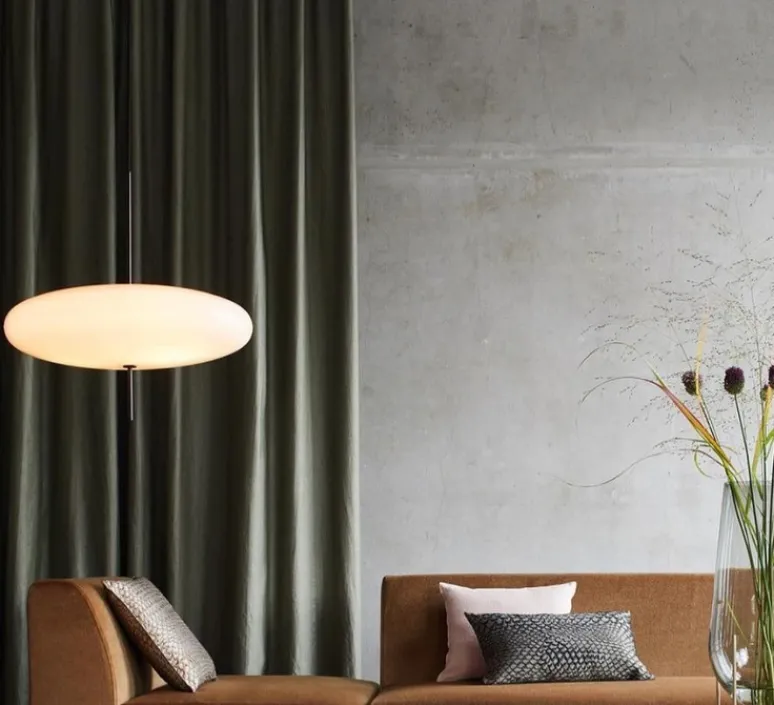 Suspension*Astep Suspension, Model 2065, , Ø53,8cm, H54,6cm - blanc et câble noir