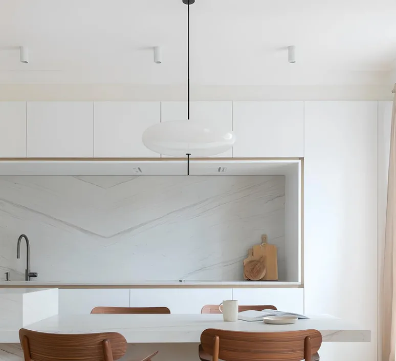 Suspension*Astep Suspension, Model 2065, , Ø53,8cm, H54,6cm - blanc et câble noir