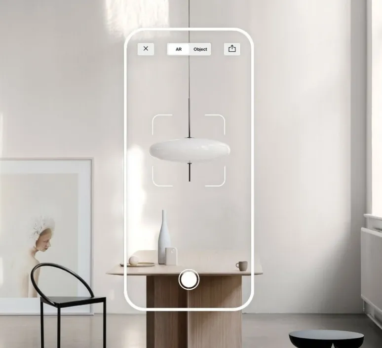 Suspension*Astep Suspension, Model 2065, , Ø53,8cm, H54,6cm - blanc et câble noir