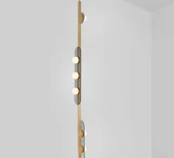 Suspension, Modulo Vertical, laiton, LED, 2700K, L16cm, H170cm - CTO lighting