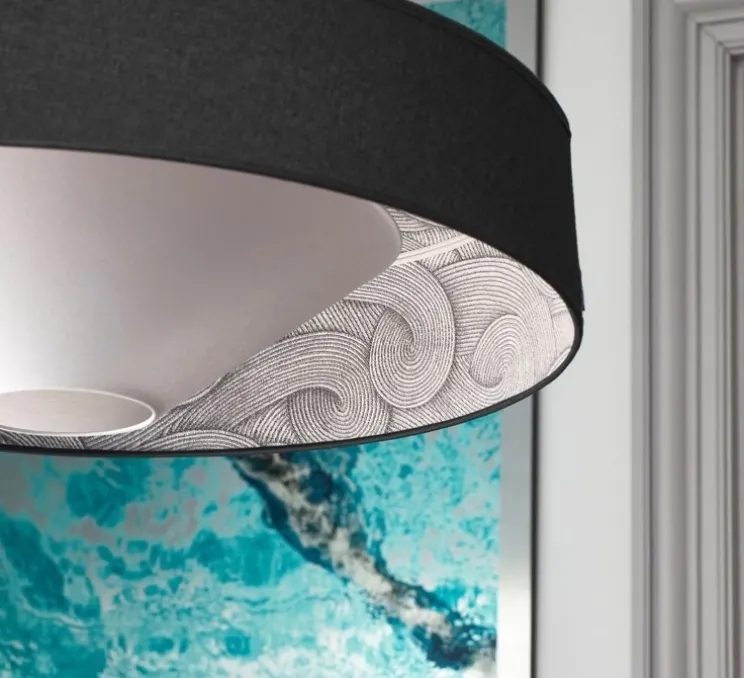 Suspension, Mokuzaï D38, noir, Ø38cm, H17cm - Market Set