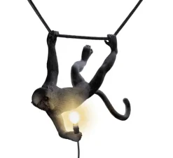 Suspension*Seletti Suspension, Monkey Swing, , IP44, L59cm, H44cm - noir, singe