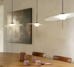 Suspension*DCW éditions Paris Suspension, Mono L500, , LED, dim, 2700K, 1300 lm, Ø50cm, H48,4cm - blanc