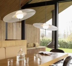 Suspension, Mono L600, blanc, LED, dim, 2700K, 1300 lm, Ø60cm, H48,4cm - DCW éditions Paris