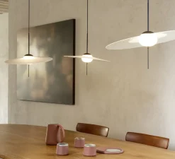 Suspension, Mono L600, blanc, LED, dim, 2700K, 1300 lm, Ø60cm, H48,4cm - DCW éditions Paris