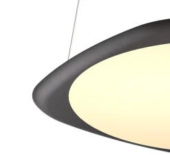 Suspension*GRAU Suspension monte et baisse, Flying , , LED, dim, 3500K, 4800 lm, Ø58cm, H1,4cm - noir