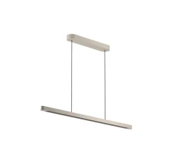 Suspension monte et baisse, Team, sable, LED, dim, 4000K, 10700 lm, L137cm, H4cm - GRAU