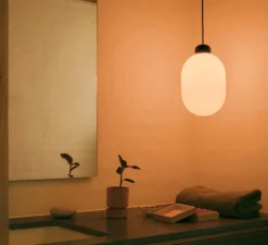 Suspension*GRAU Suspension monte et baisse, Sun, , LED, dim, 2700K, 815 lm, Ø17,6cm, H28,5cm - noir mat