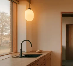 Suspension*GRAU Suspension monte et baisse, Sun, , LED, dim, 2700K, 815 lm, Ø17,6cm, H28,5cm - noir mat