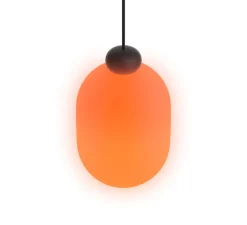 Suspension*GRAU Suspension monte et baisse, Sun, , LED, dim, 2700K, 815 lm, Ø17,6cm, H28,5cm - noir mat