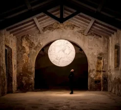 Suspension, Moon 80, blanc, Ø80cm, H80cm - Davide Groppi