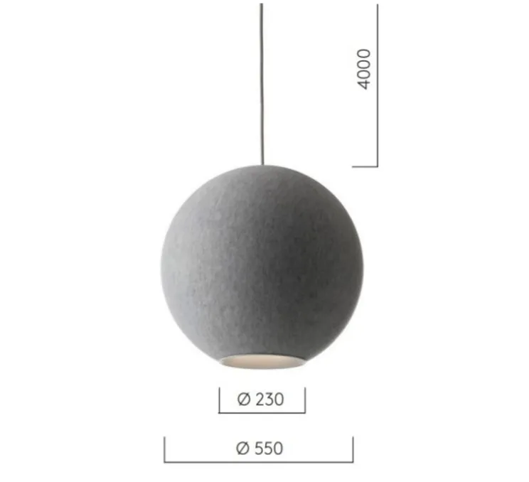 Suspension, Moon, bleu foncé, LED, dim, 2700K, 900 lm, Ø55cm, H55cm - Abstracta