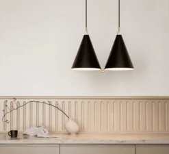 Suspension, Mosaik SIDEBYSIDE II, noir, L52cm, H36,2cm - lyfa