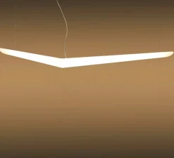 Suspension*Artemide Suspension, Mouette Asymmetric, , IP40, LED, 3000K, 8186lm, L195cm, H15cm - blanc