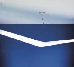 Suspension*Artemide Suspension, Mouette Asymmetric, , IP40, LED, 3000K, 8186lm, L195cm, H15cm - blanc