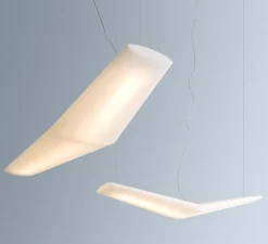 Suspension, Mouette, symétrique, non variable, blanc, IP40-20, LED, 3000K, 6107lm, L135cm, H21cm - Artemide