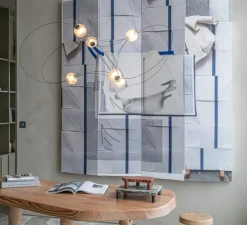 Suspension, Munari 6, noir, LED, dim, 2400K, 3840 lm, Ø120cm, H45cm - DCW éditions Paris