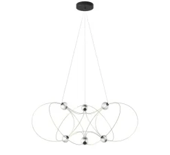 Suspension, Munari 6, or, LED, dim, 2400K, 3840 lm, Ø120cm, H45cm - DCW éditions Paris