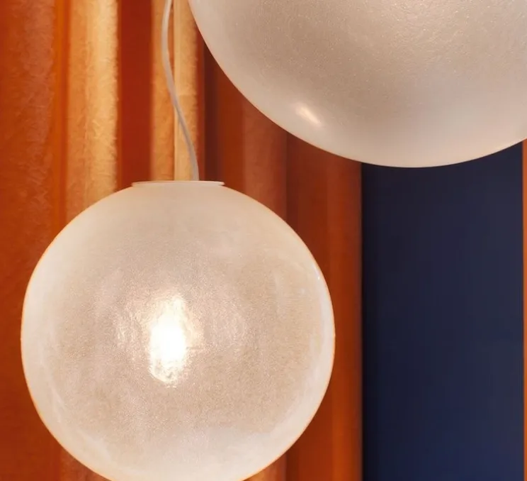 Suspension, Murano 50, blanc, Ø50cm, H50cm - Slide