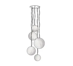 Suspension, Murano 50, blanc, Ø50cm, H50cm - Slide