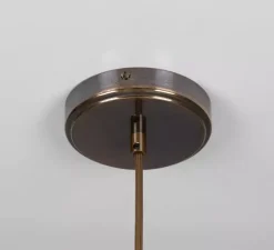 Suspension*Mullan Lighting Suspension, Nakaii, , Ø20cm, H20cm - rouge fer, laiton antique