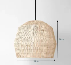 Suspension, Nama 2, naturel, Ø58cm, H51cm - Ay Illuminate