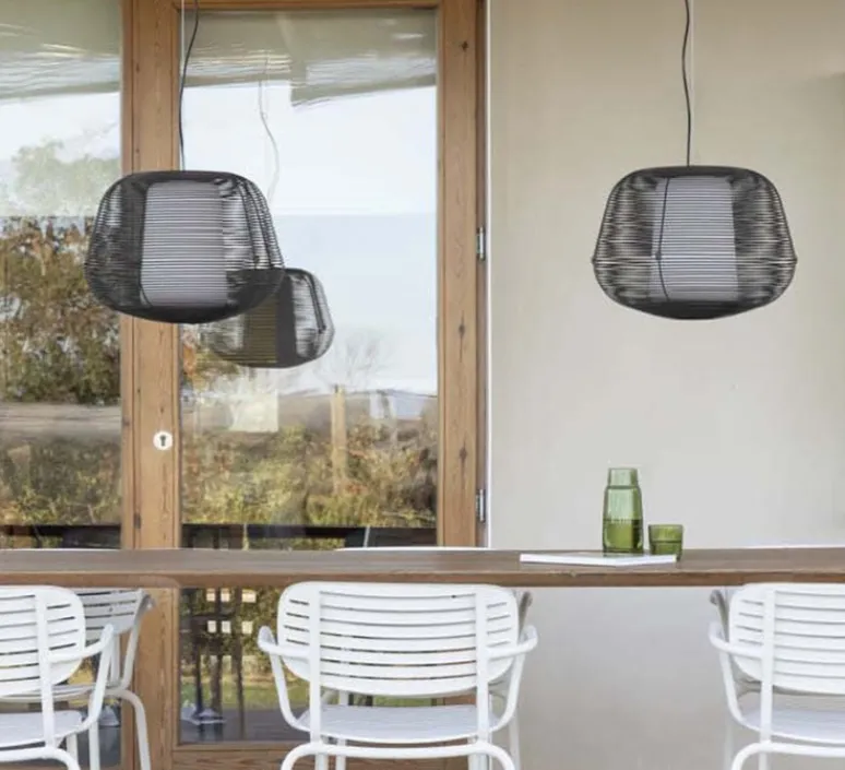 Suspension*Faro Suspension, Nara, , IP65, Ø46cm, H35cm - noir