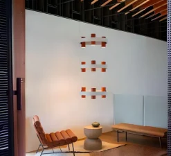 Suspension*Tooy Suspension, Nastro 563.19, coquille d'œuf, terracotta, IP40, LED, dim, 2700K, 12000 lm, Ø61,5cm, H194cm - coquille d'œuf, terracotta